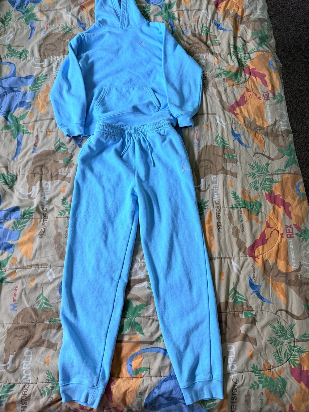 Jordan Kids Light Blue Hoodie & Pants Set